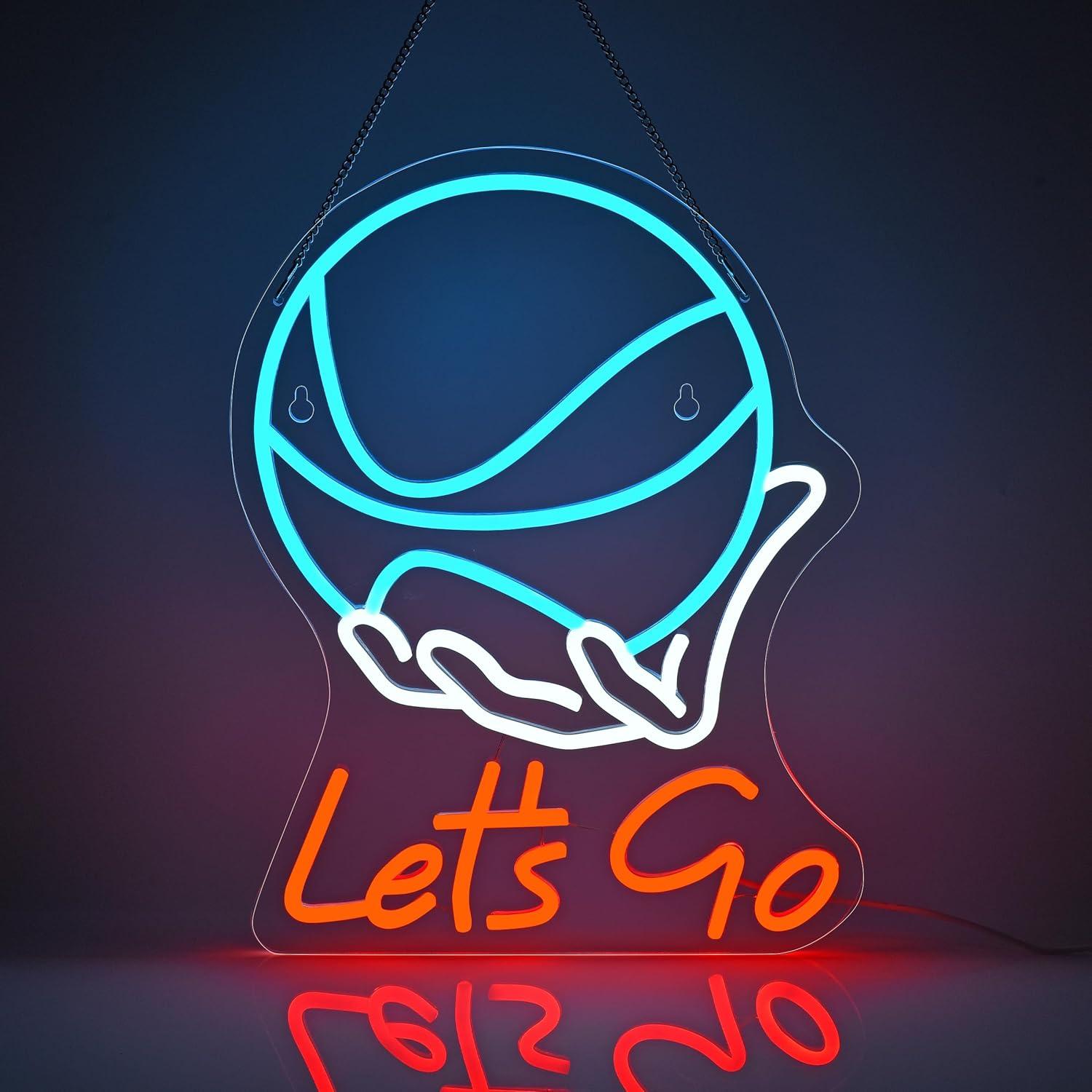 Let's Go Basketball Neon Sign  - огляд і ціна Lighting Decoration Ideas