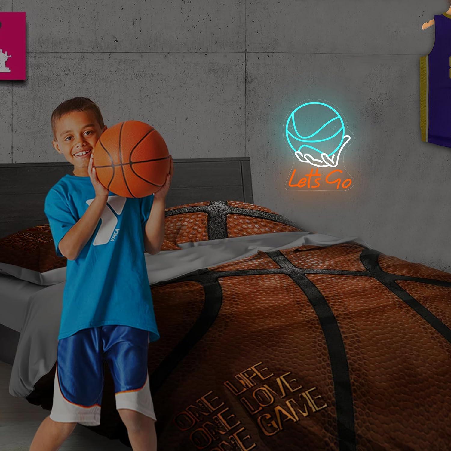 Let's Go Basketball Neon Sign  - огляд і ціна Lighting Decoration Ideas