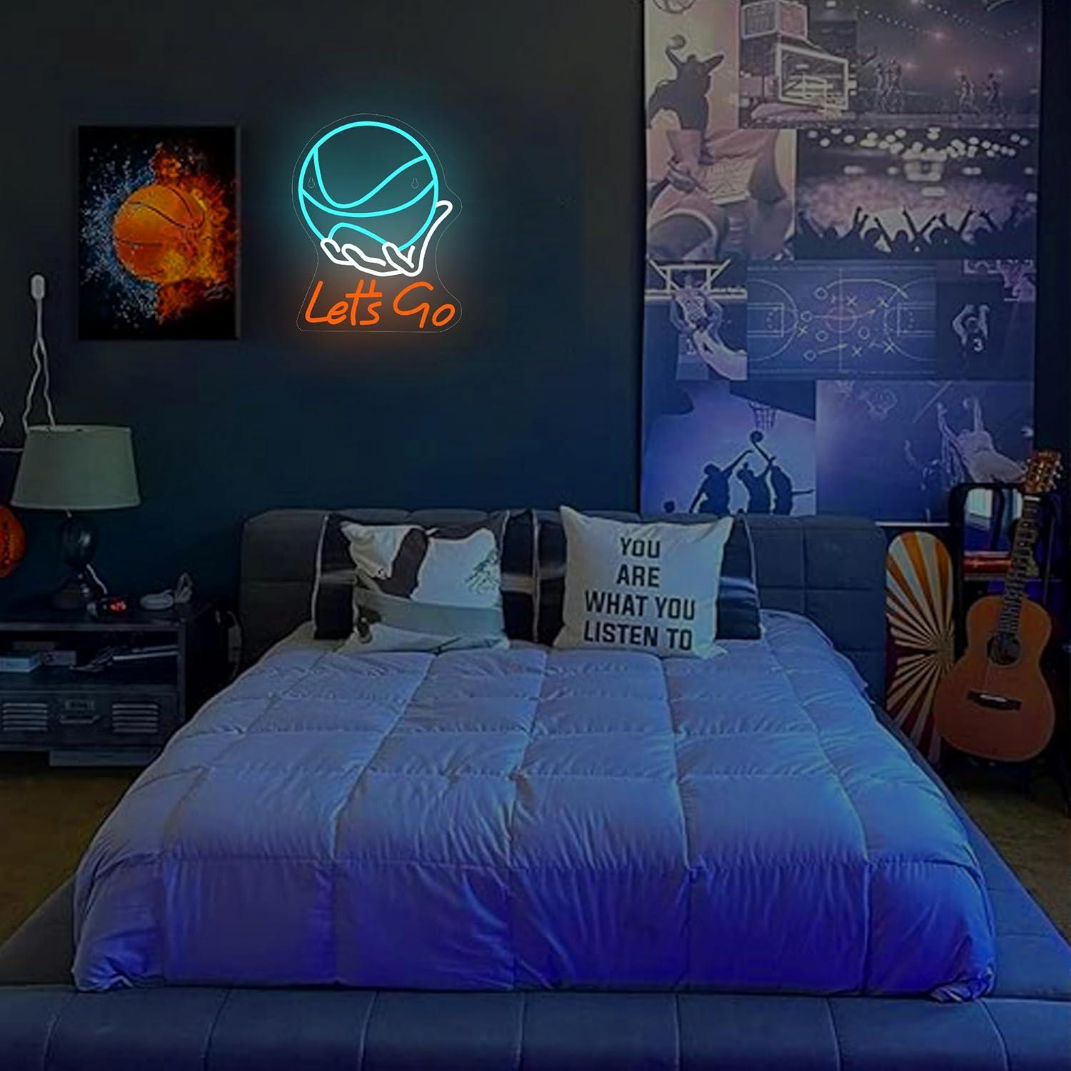 Let's Go Basketball Neon Sign  - огляд і ціна Lighting Decoration Ideas