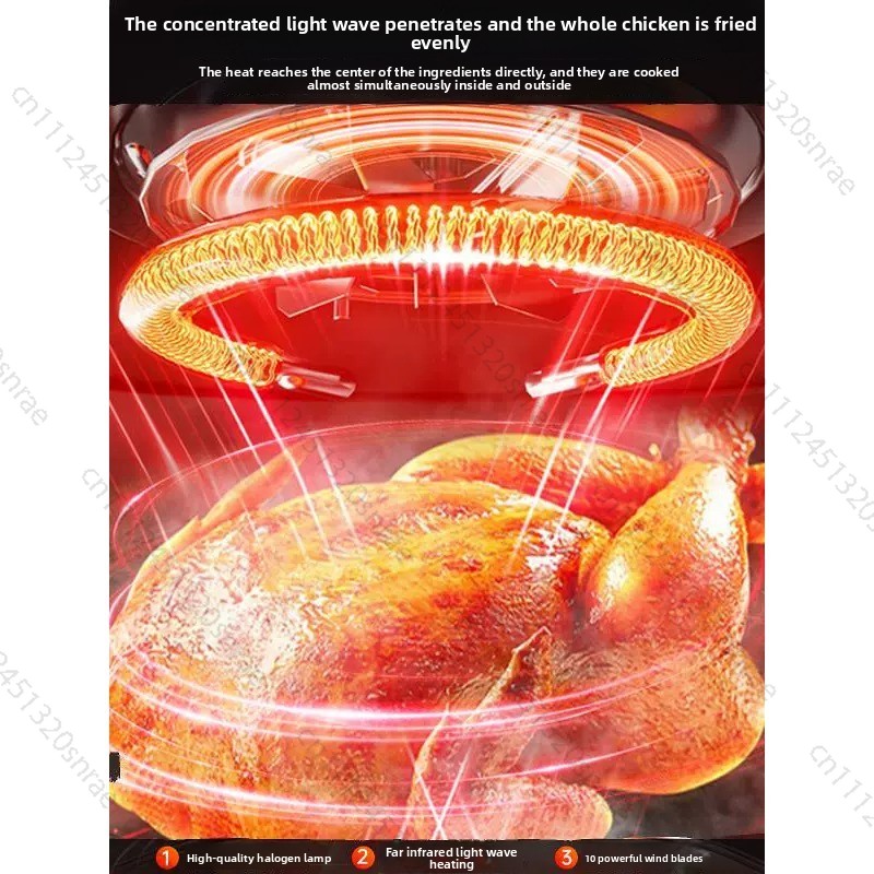 Glass Air Fryer, Household Smo - огляд і ціна Lighting Visual