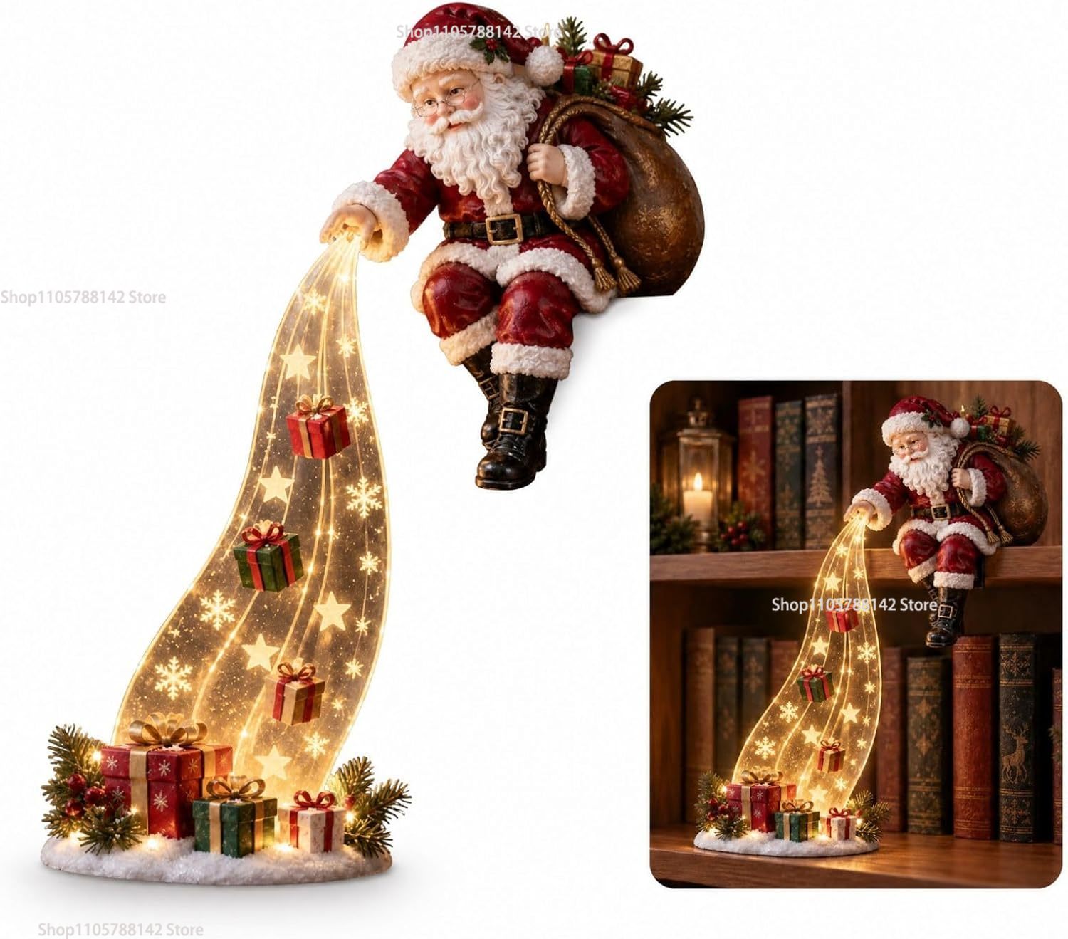 Christmas Shelf-Edge Lighted S - огляд і ціна Lighting Christmas Decor