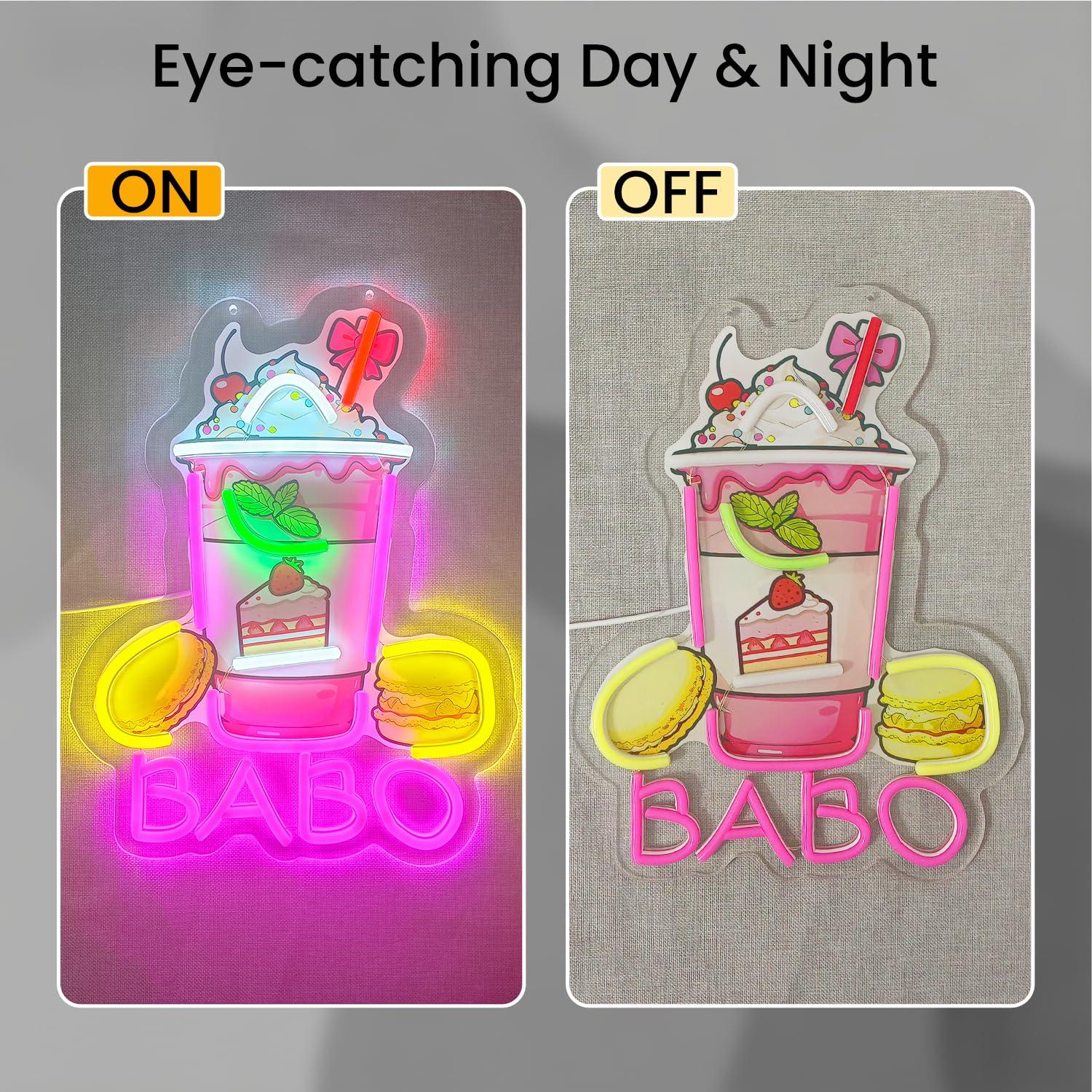 Boba Neon Sign Light Up Bubble - огляд і ціна Up Lighting Decor