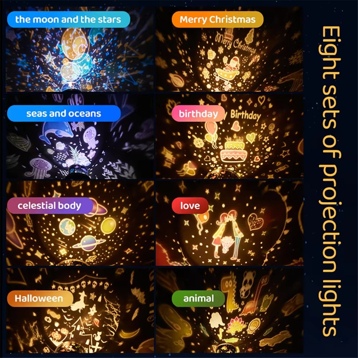 HOT! Cute Projector Night Ligh - огляд і ціна Decor Lighting Lamps