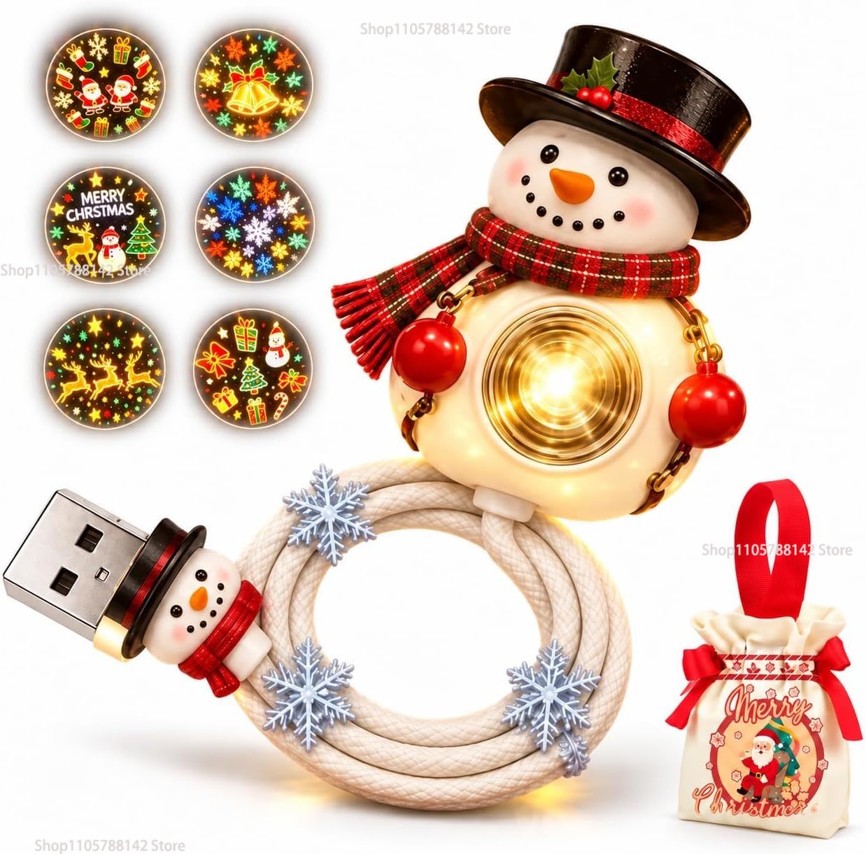 Christmas Snowman USB Christma - огляд і ціна Lighting Christmas Decor