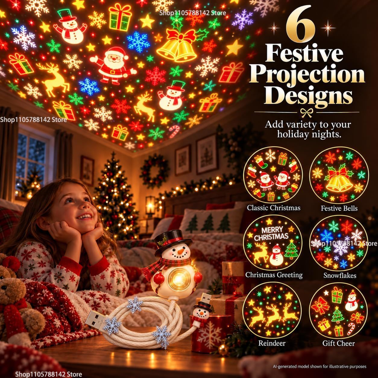 Christmas Snowman USB Christma - огляд і ціна Lighting Christmas Decor